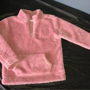 Children’s Place 3/4 Zip Pink Sherpa Pullover Fleece